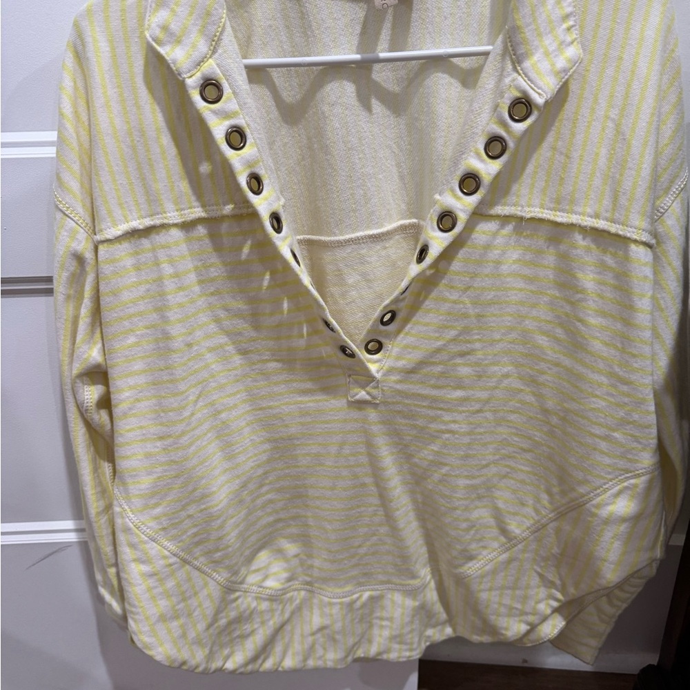 Pilcro spliced Henley top